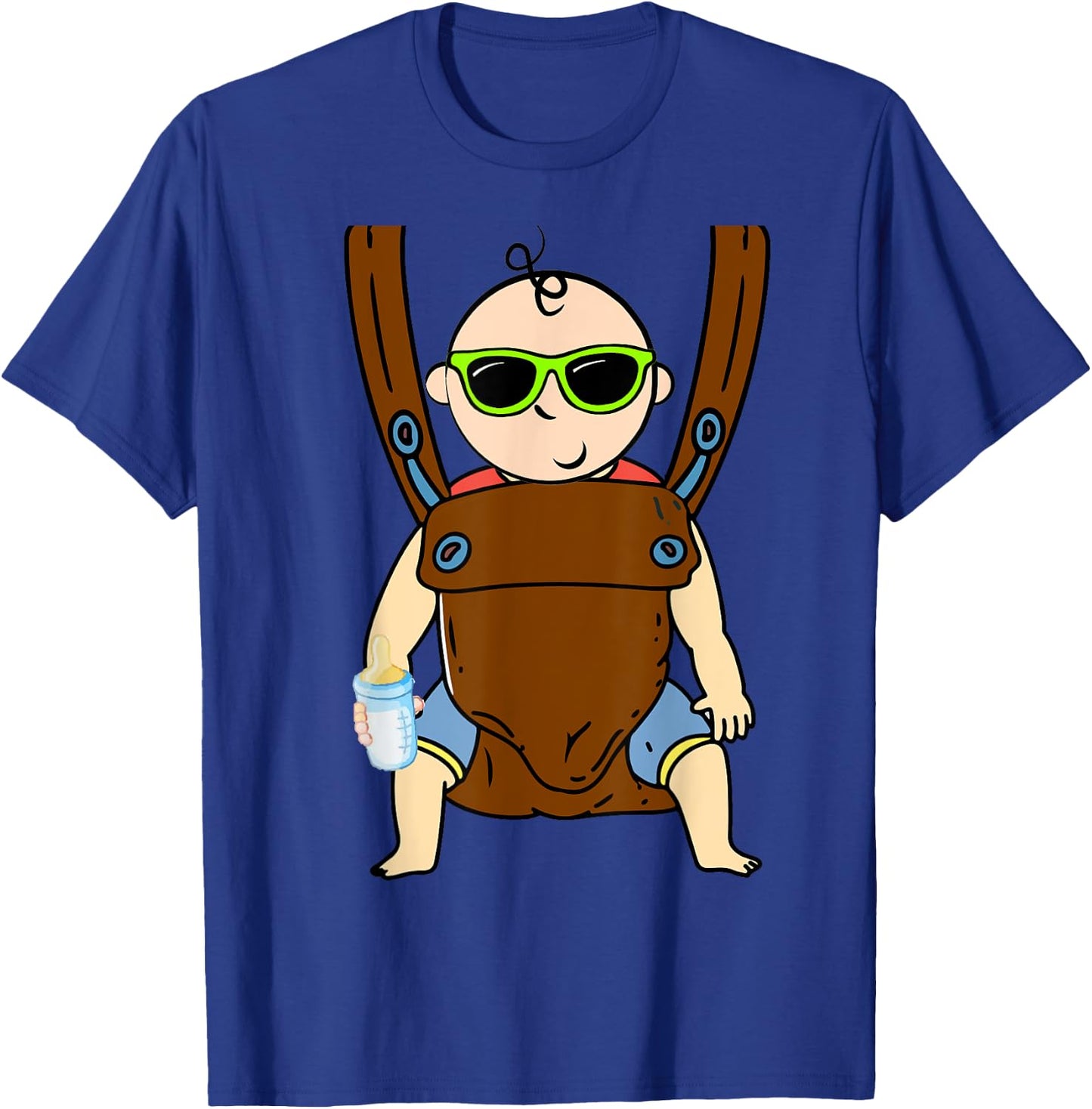 Diaper Party For Dad To Be New Baby Funny Man Shower T-Shirt - T-Shirt | Royal
