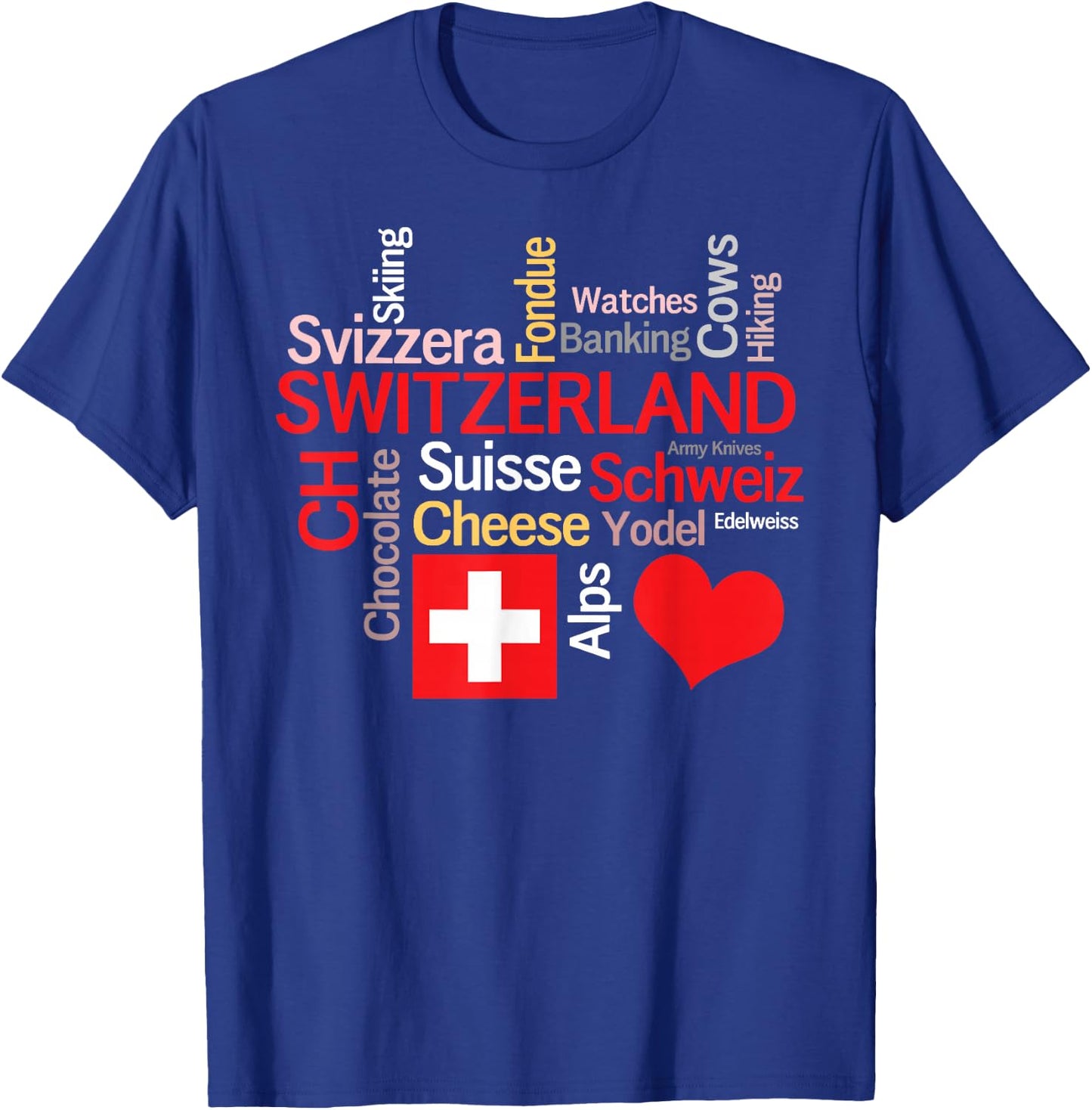 Why I Love Switzerland T-Shirt - T-Shirt | Royal