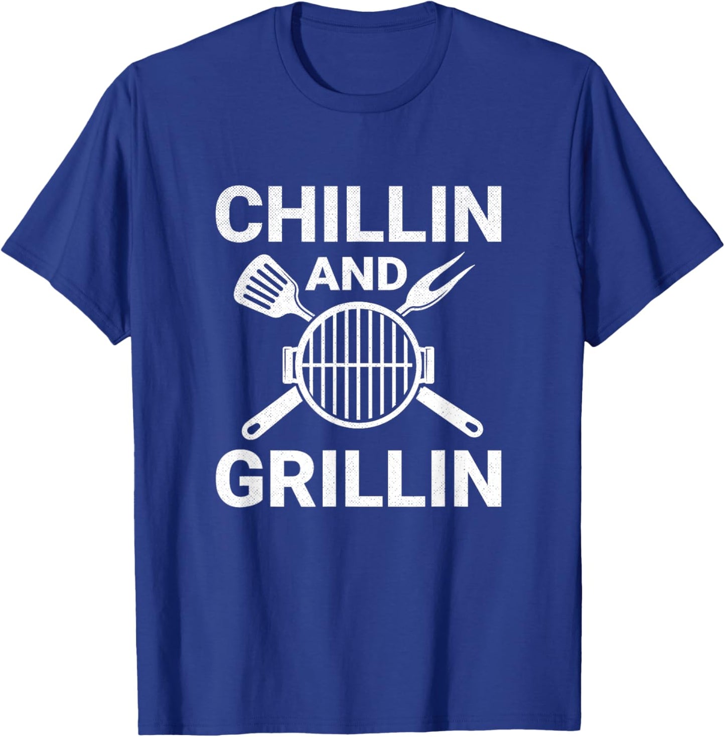 Chilling and Grilling Cookout BBQ T-Shirt - T-Shirt | Royal