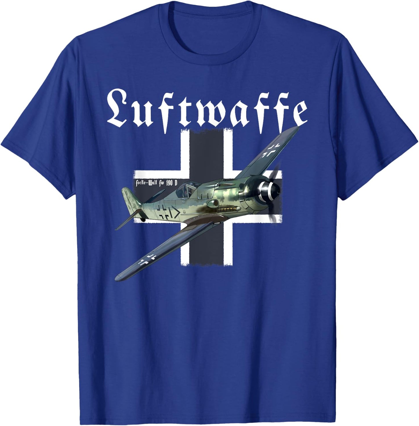 WW2 Aircraft Fighter I German Warbird I Focke-Wulf FW 190 D T-Shirt - T-Shirt | Royal