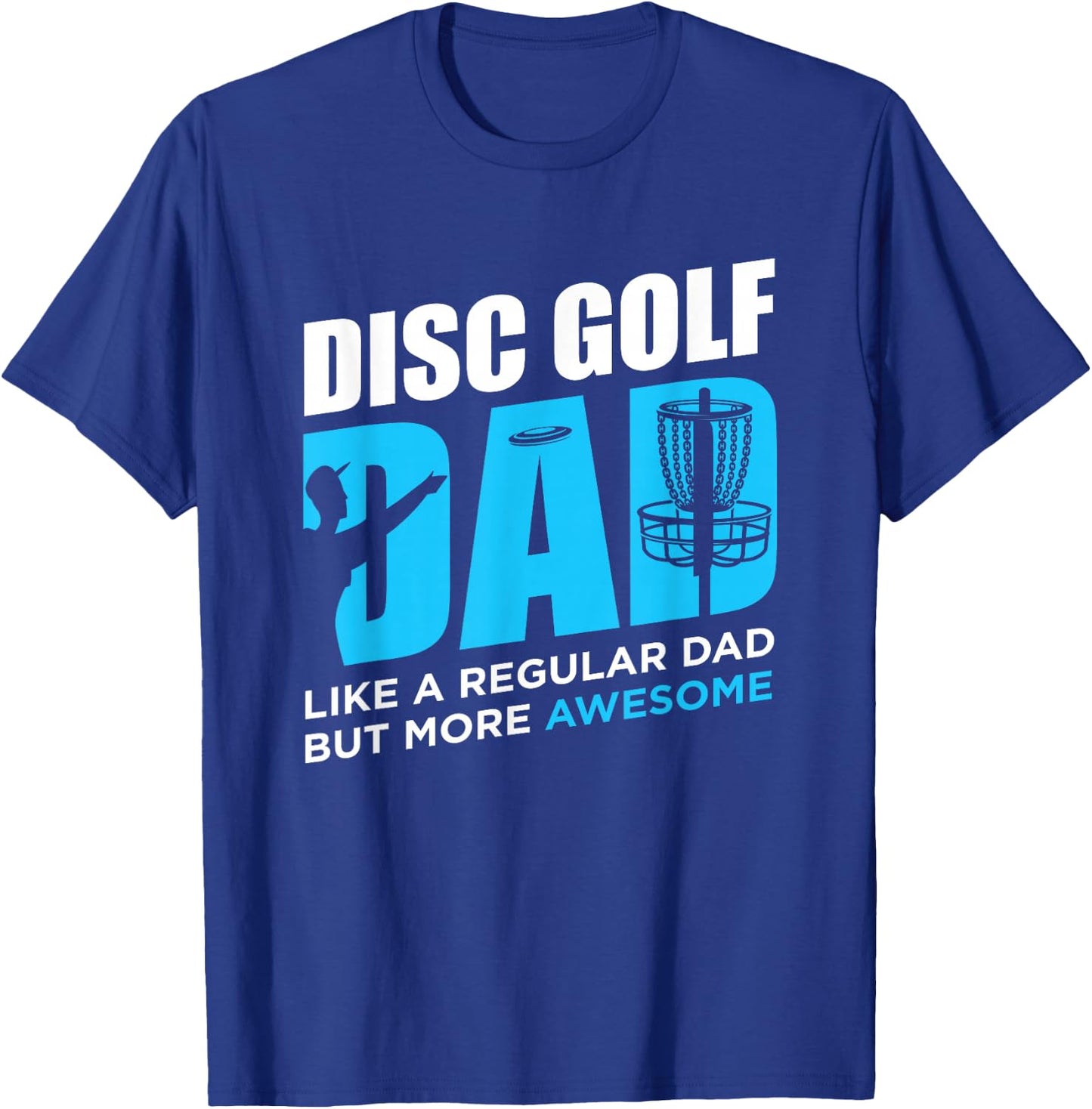 Disc Golf Vintage Funny Disc Golfing Dad Lover Player Gift T-Shirt - T-Shirt | Royal