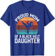 Proud Mom Of A Black Belt Daughter T-Shirt - T-Shirt | Royal