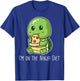 Funny Turtle Eating Pizza Design – I'm On The Diet Nerd Geek T-Shirt - T-Shirt | Royal