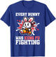 Every Bunny Was Kung Fu Fighting - Funny Rabbit Martial Art T-Shirt - T-Shirt | Royal