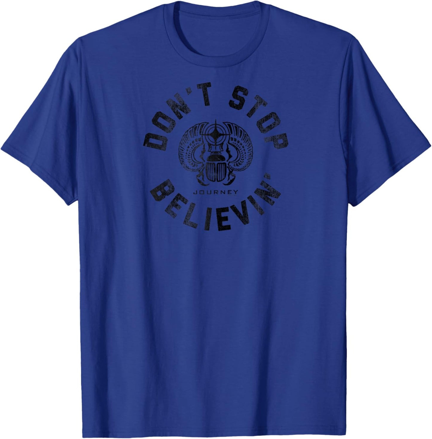 Journey Band Don't Stop Believin' Scarab Vintage Band Raglan Baseball T-Shirt - T-Shirt | Royal