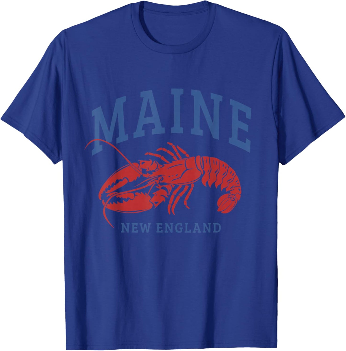 Maine New England Lobster Souvenir Pride Vintage T-Shirt - T-Shirt | Royal