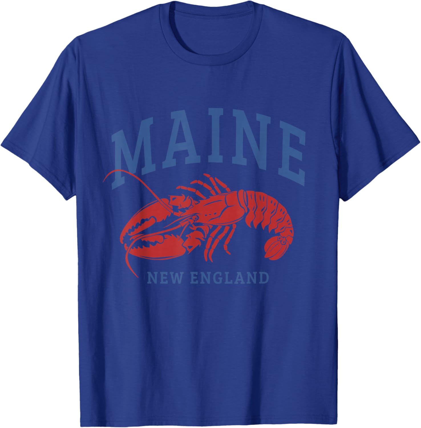 Maine New England Lobster Souvenir Pride Vintage T-Shirt - T-Shirt | Royal