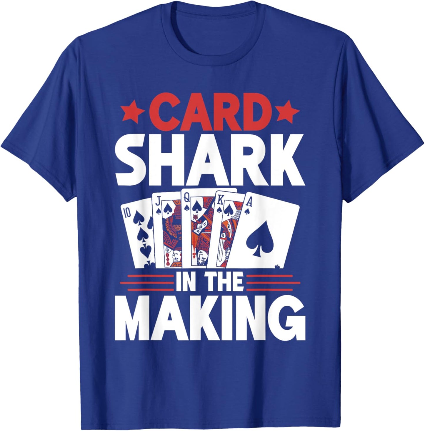 Card Shark in the Making Game Night T-Shirt - T-Shirt | Royal