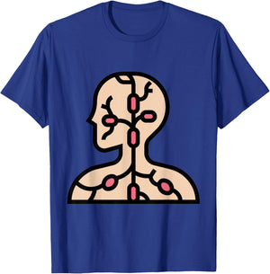 Lymphatic System Lymph Node T-Shirt - T-Shirt | Royal