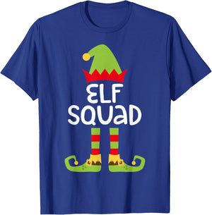 Elf Squad Shirt Matching Kids Boy Girl Christmas Elf Pajamas T-Shirt - T-Shirt | Royal