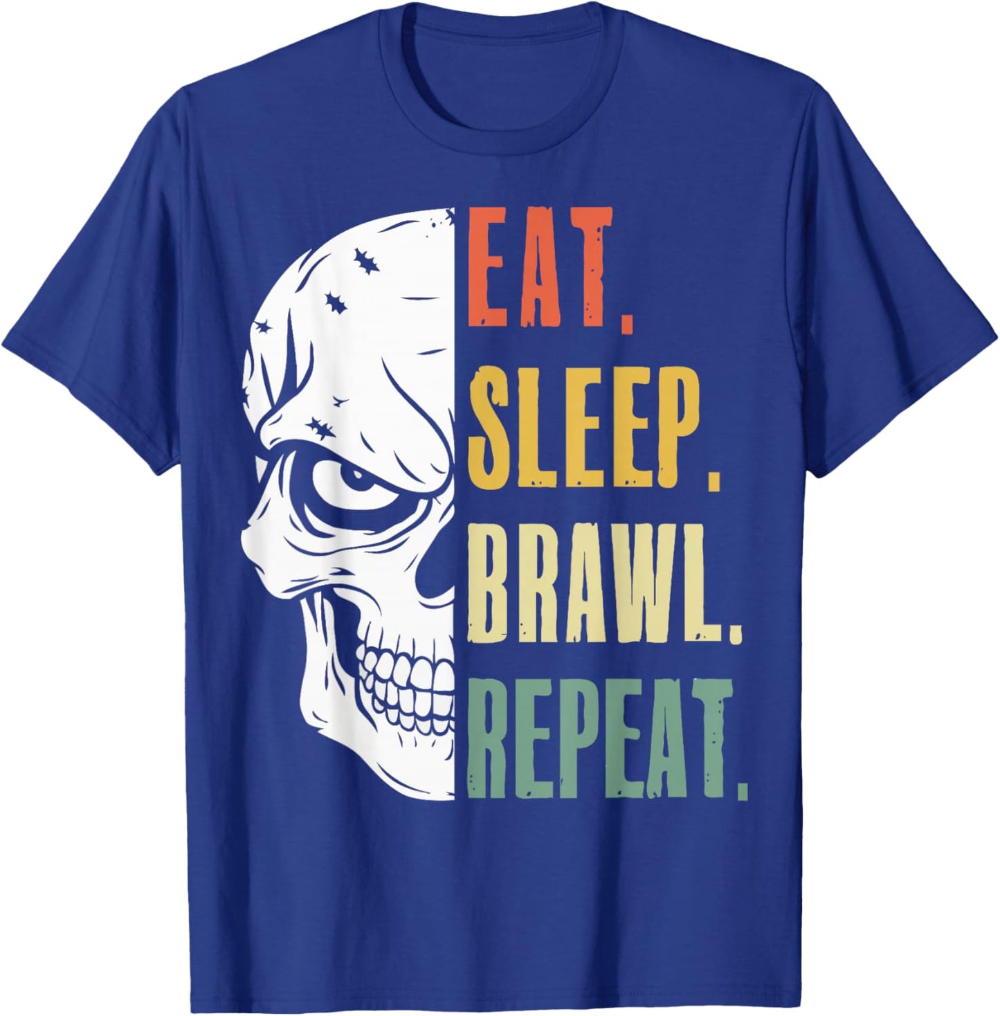 Eat Sleep Brawl Repeat Funny Video Gamer Gaming T-Shirt - T-Shirt | Royal