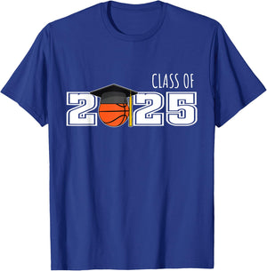 Class of 2025 Basketball Senior Shirt Senior 2025 Basketball T-Shirt - T-Shirt | Royal