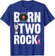 Kids 2nd Birthday Guitar Born Two 2 Rock Rocker Bday Boys T-Shirt - T-Shirt | Royal