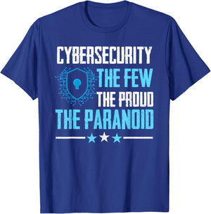 Cyber Security Professional -Adults Cybersecurity Black Small Short Sleeve Modern T-Shirt - T-Shirt | Royal