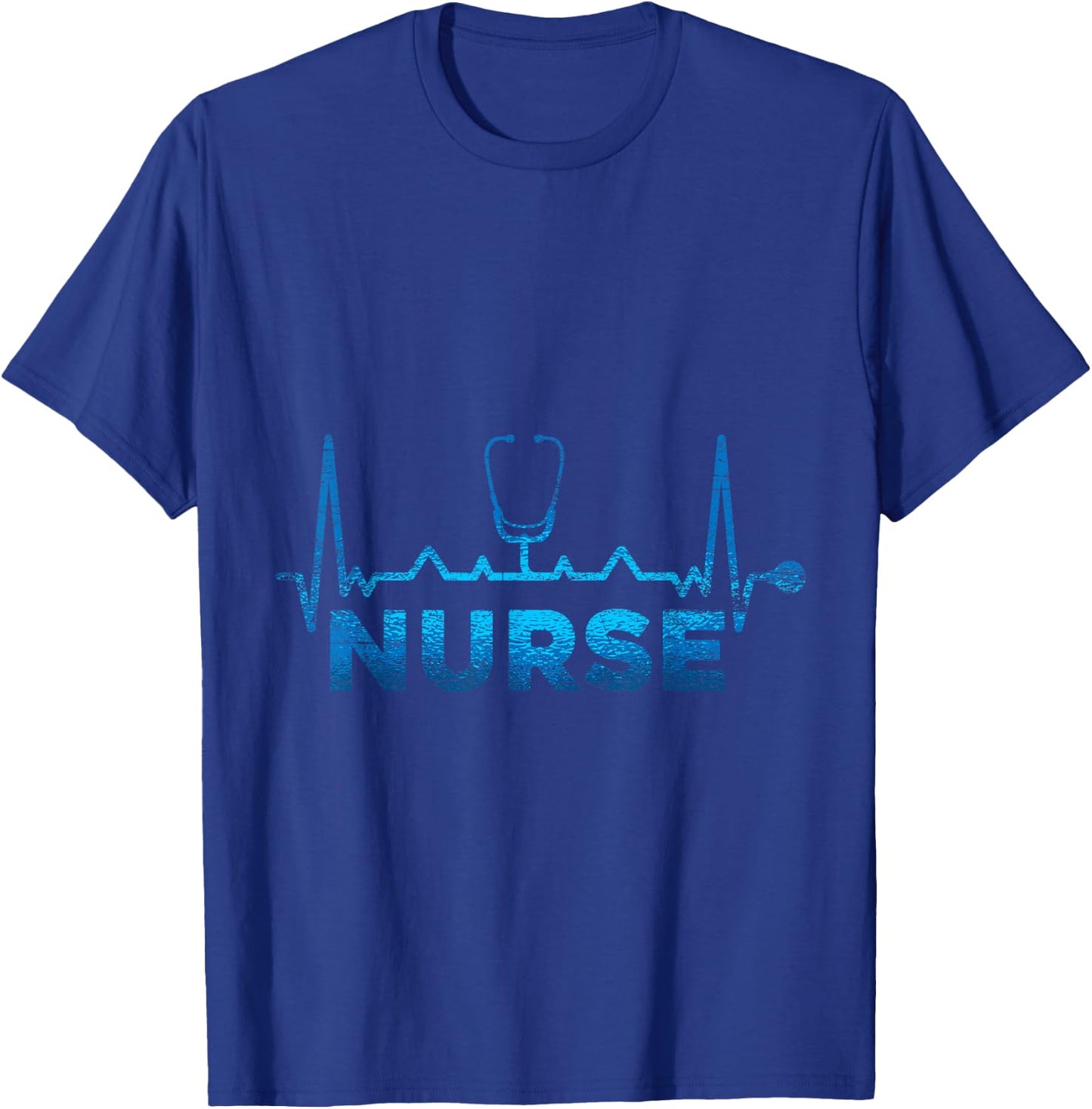 Heartbeat Nurse T-Shirt - T-Shirt | Royal