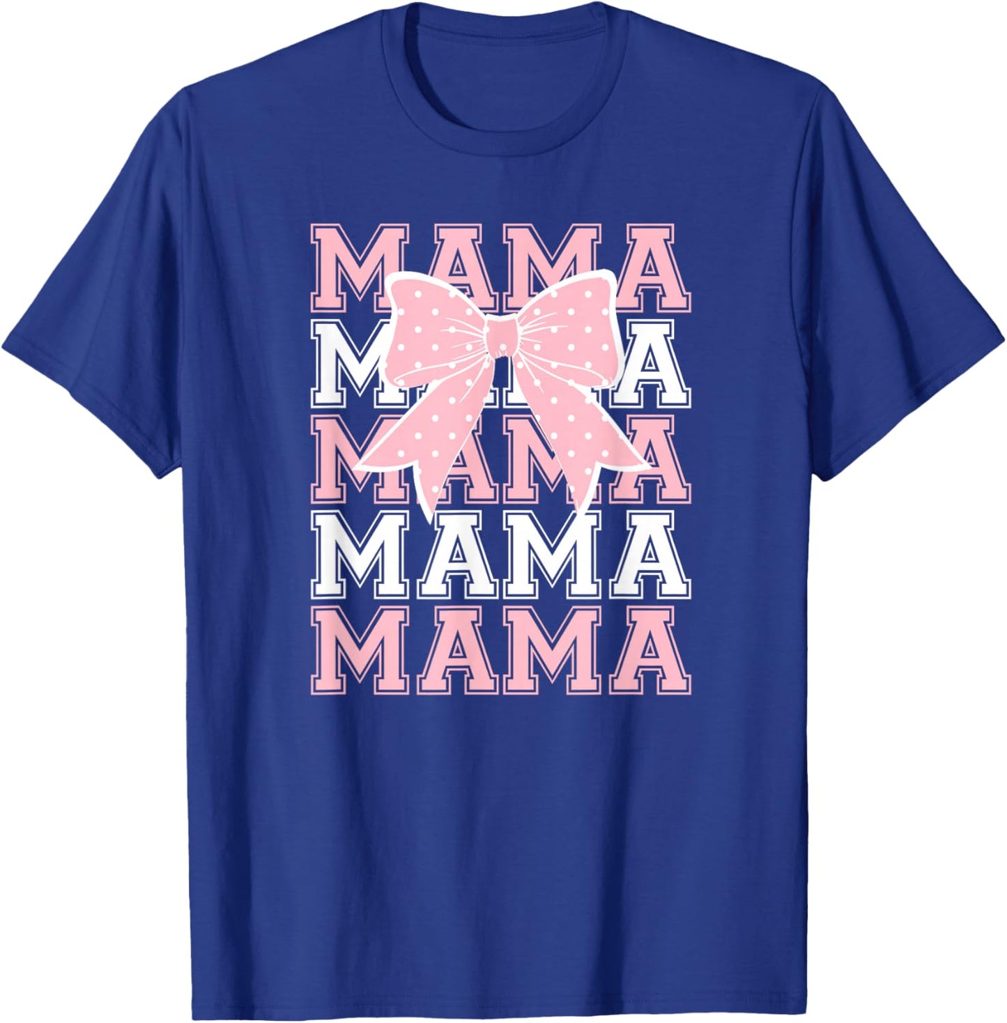 Cute Coquette Bow Mama in Pink and White T-Shirt - T-Shirt | Royal