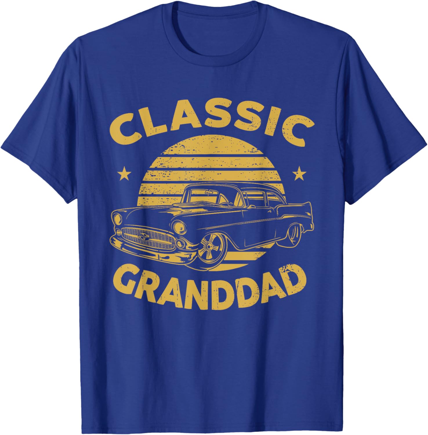 Granddad Vintage Retro Classic Funny Car Lover Enthusiast T-Shirt - T-Shirt | Royal
