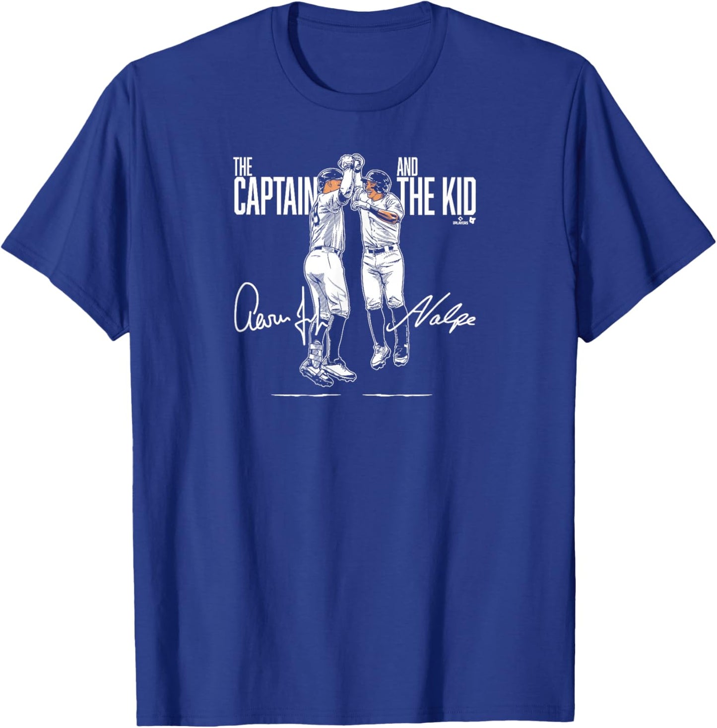 Judge & Volpe - The Captain & The Kid - New York Baseball T-Shirt - T-Shirt | Royal