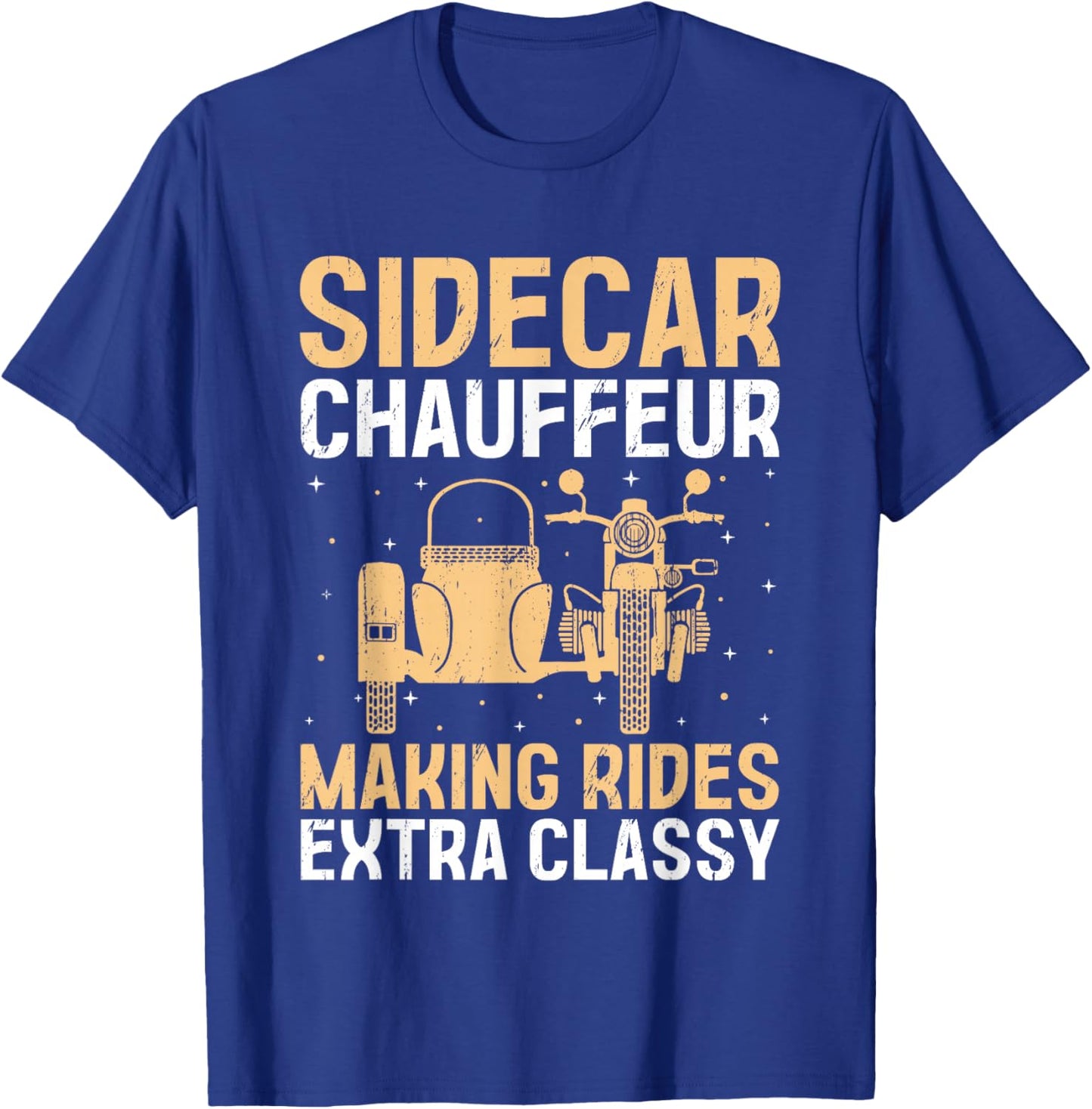 Sidecar Motorcycle Motorcyclist Bike Motorbike Sidecar Rider T-Shirt - T-Shirt | Royal
