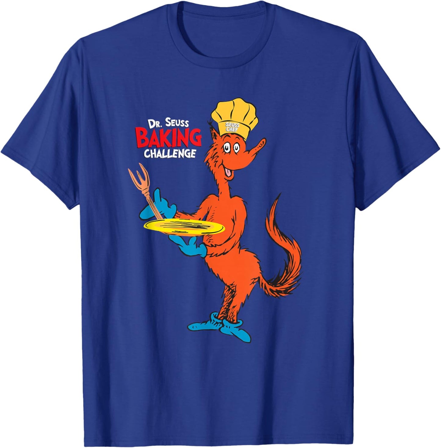 Dr. Seuss Baking Challenge Fox in Socks T-Shirt - T-Shirt | Royal
