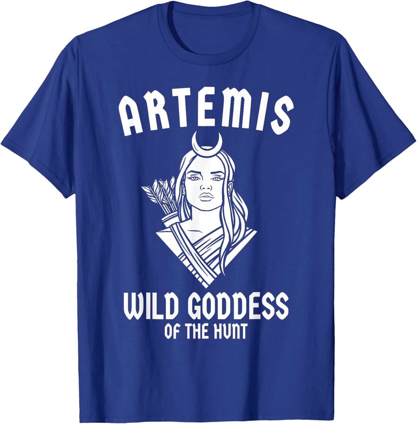 Artemis Wild Goddess of Hunt Greek Mythology Ancient Hunter T-Shirt - T-Shirt | Royal