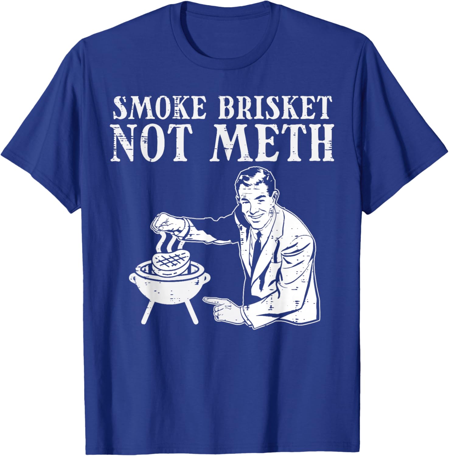 Grill Brisket Fun Bbq Barbecue Meat Grilling Master Dad Men T-Shirt - T-Shirt | Royal