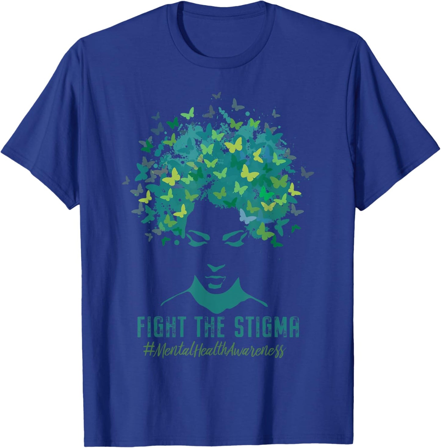 Mental Health Awareness Month Fight The Stigma Positive Zit T-Shirt - T-Shirt | Royal