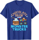 Chocolate Milk and Monster Trucks T-Shirt - T-Shirt | Royal