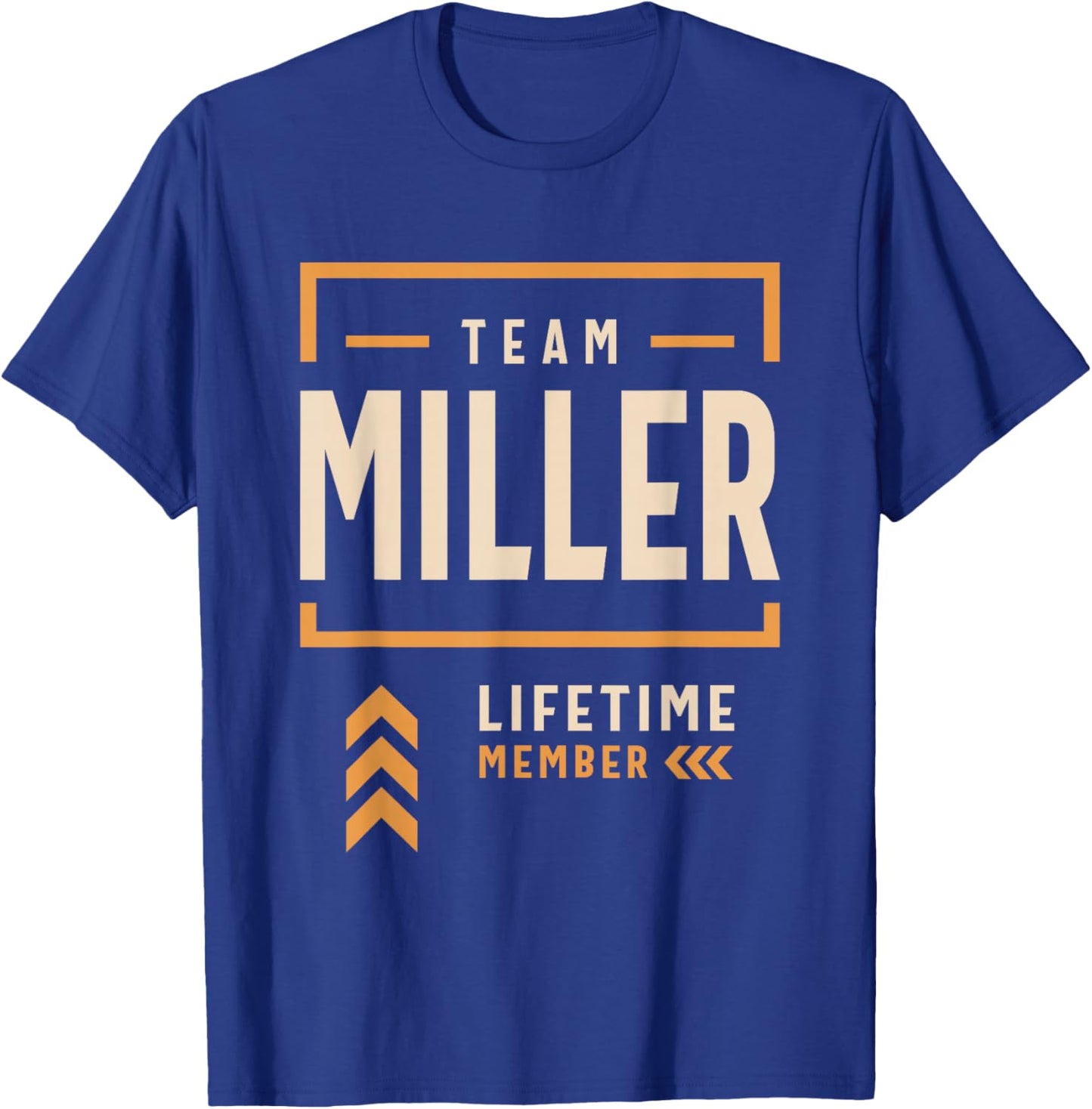 Team Miller Lifetime Member Funny Name Miller T-Shirt - T-Shirt | Royal