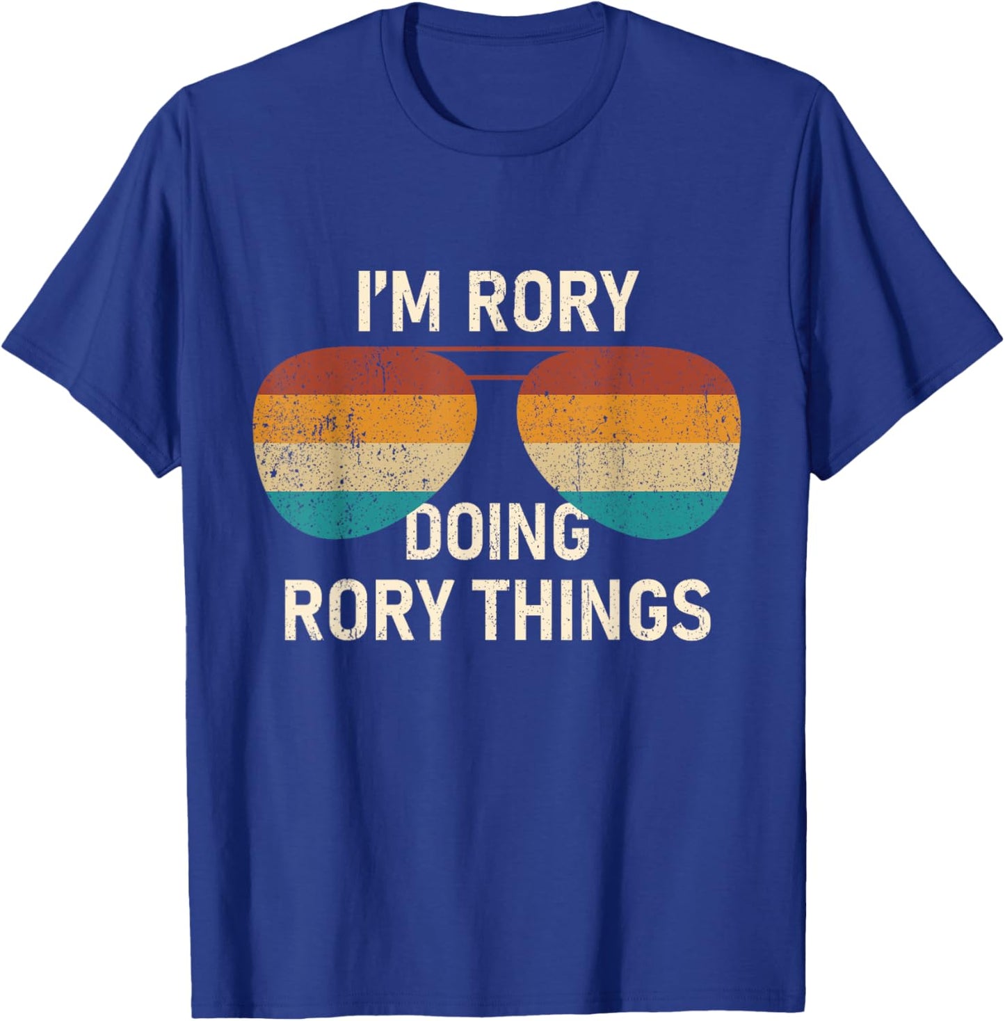 I'm Rory Doing Rory Things Retro Sunglass Personalized T-Shirt - T-Shirt | Royal