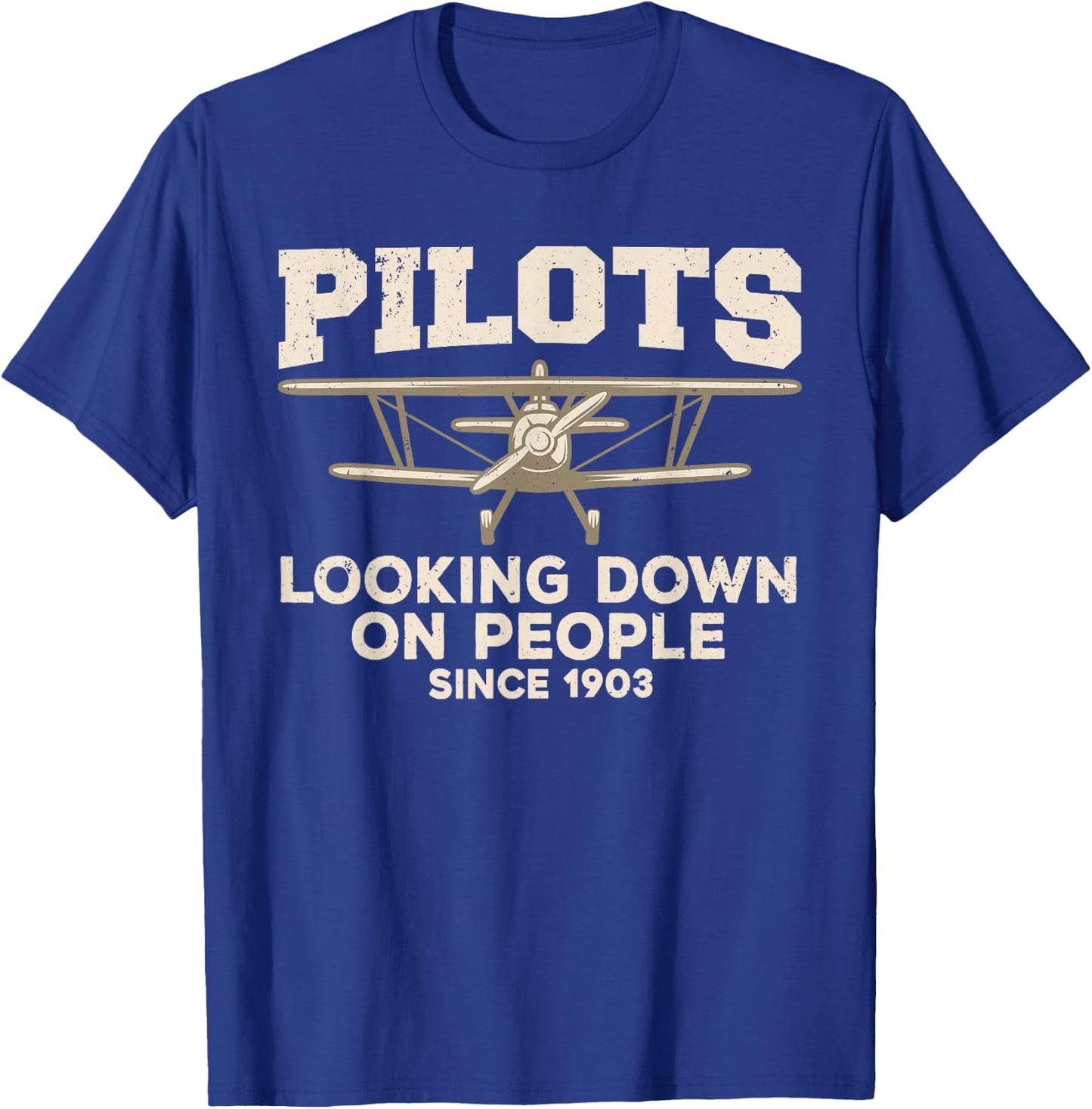 Funny Pilot Design Women Aviation Airplane Pilot T-Shirt - T-Shirt | Royal