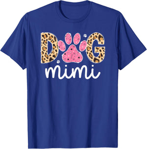 Dog Mimi Dog Lover Mimi Grandma Leopard T-Shirt - T-Shirt | Royal