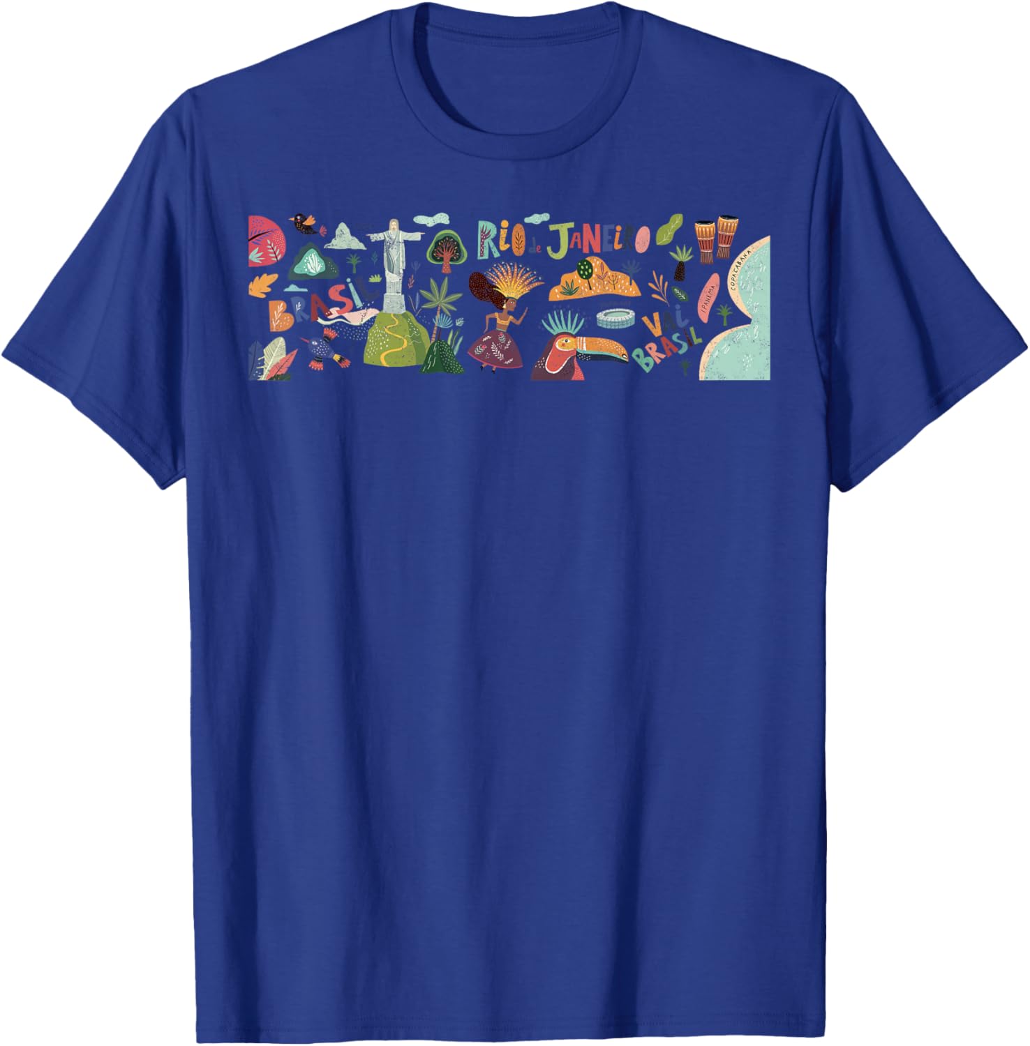 Travel Brazil Rio de Janeiro Sao Paolo Family Vacation T-Shirt - T-Shirt | Royal