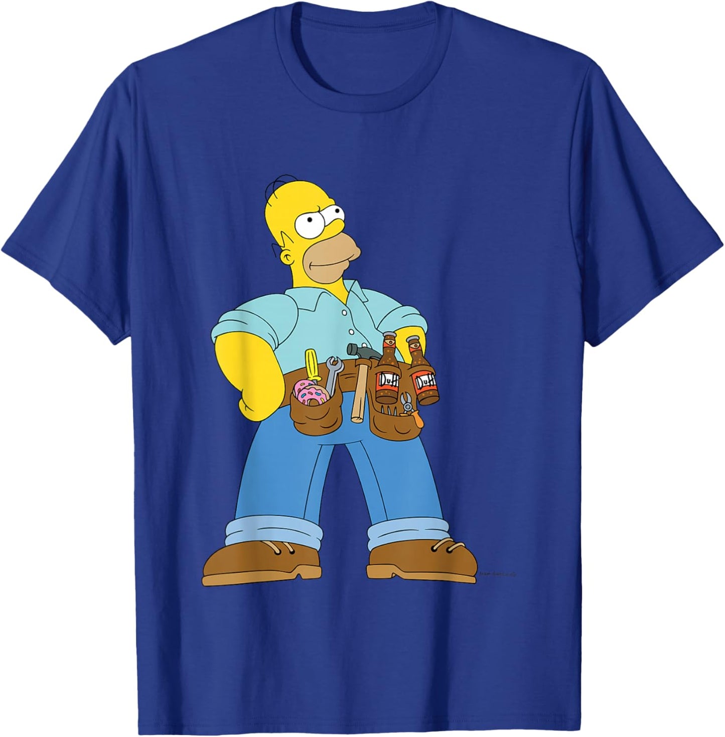 The Simpsons Duff & Donuts Handyman Homer T-Shirt - T-Shirt | Royal