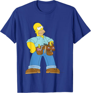 The Simpsons Duff & Donuts Handyman Homer T-Shirt - T-Shirt | Royal
