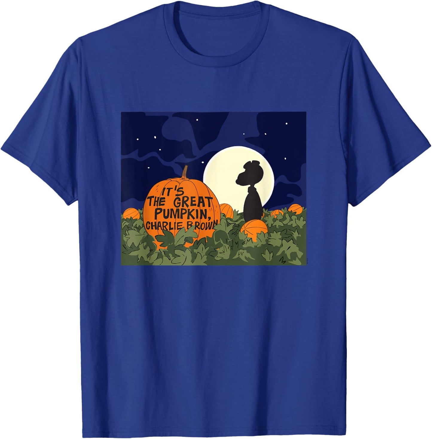 Peanuts Snoopy Its The Great Pumpkin T-Shirt - T-Shirt | Royal