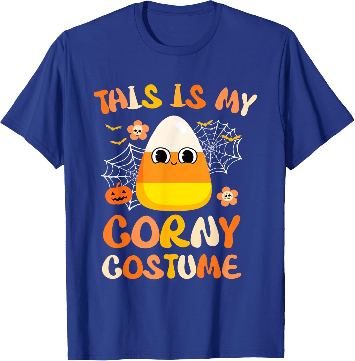 Halloween Candy Corn This Is My Corny Costume T-Shirt - T-Shirt | Royal