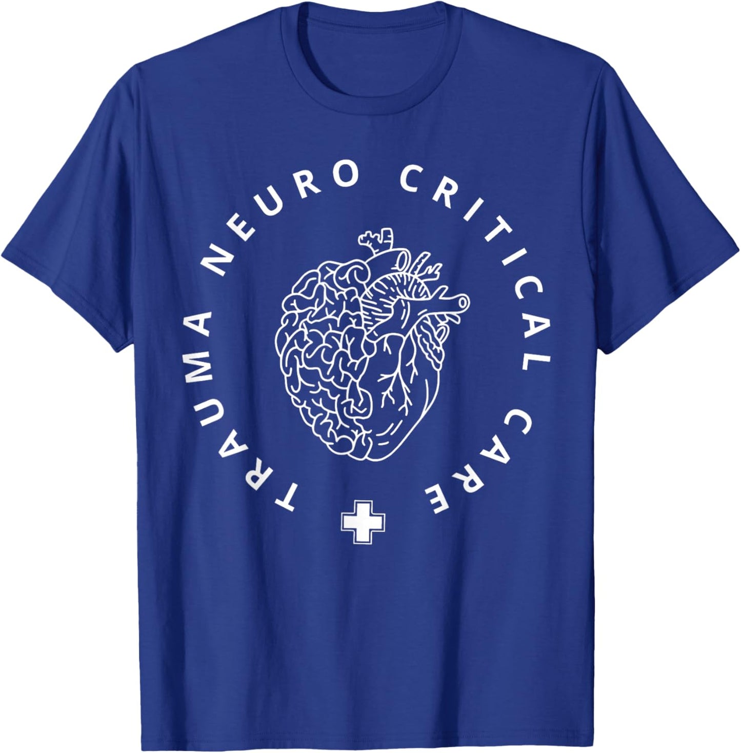 Trauma Neuro Critical Care Neuro Nurse Icu Neurology Nursing T-Shirt - T-Shirt | Royal