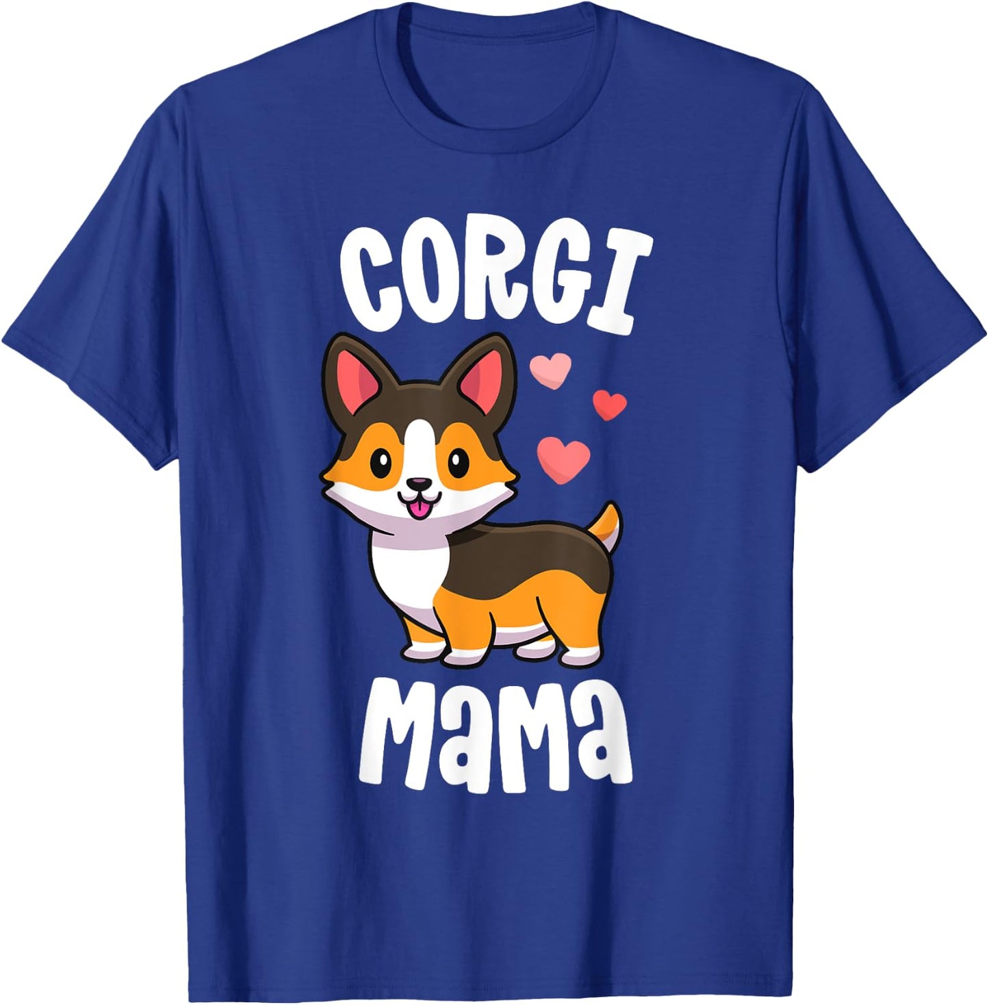 Corgi Mom Shirts Dog Mama Red Tricolour Corgi T-Shirt - T-Shirt | Royal