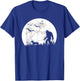 Bigfoot Walking Dachshund Dog Moon Sasquatch Halloween Dog T-Shirt - T-Shirt | Royal