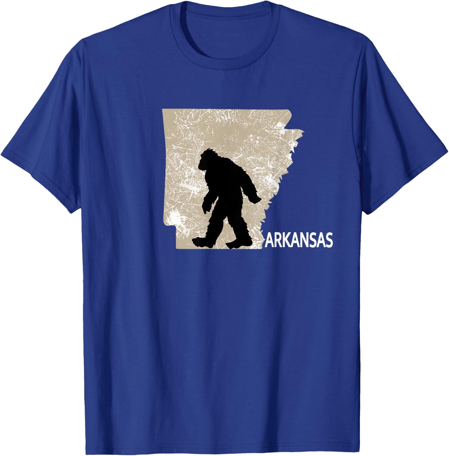 Funny Bigfoot I Believe Loves Arkansas AR Sasquatch T-Shirt - T-Shirt | Royal