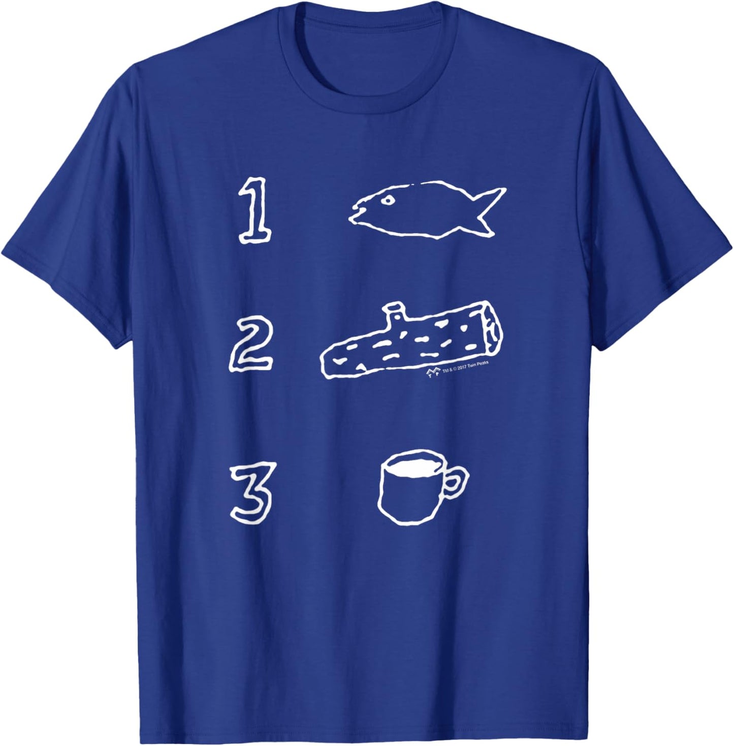 Twin Peaks Coffee Log Fish T-Shirt - T-Shirt | Royal