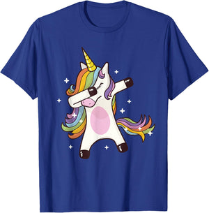 Dabbing Unicorn T-Shirt - T-Shirt | Royal