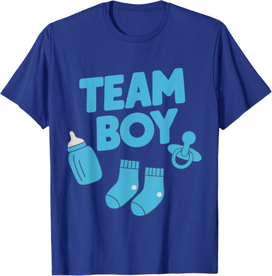 Gender Reveal Party Team Boy T-Shirt - T-Shirt | Royal
