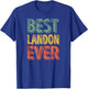 Best Landon Ever Shirt Funny Personalized First Name Landon T-Shirt - T-Shirt | Royal