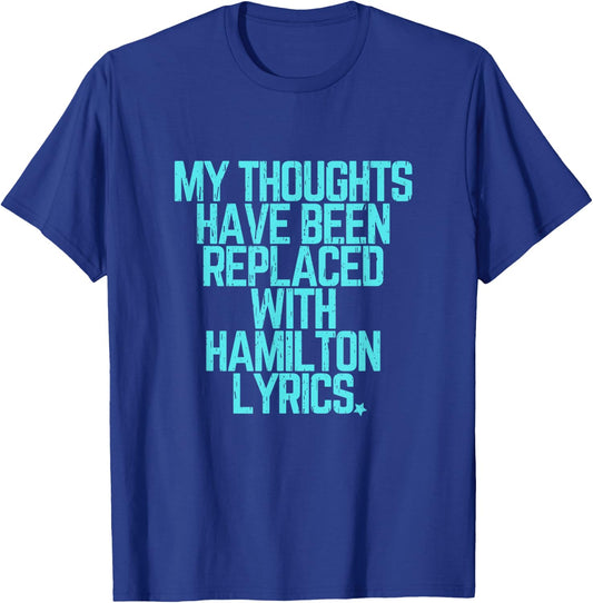Vintage Historic Hamilton Quote Kids T-Shirt - T-Shirt | Royal