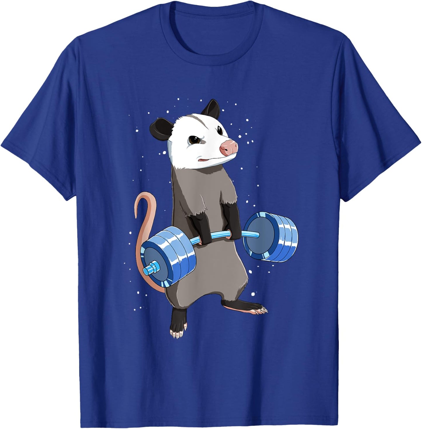 Funny Weightlifting Opossum T-Shirt - T-Shirt | Royal