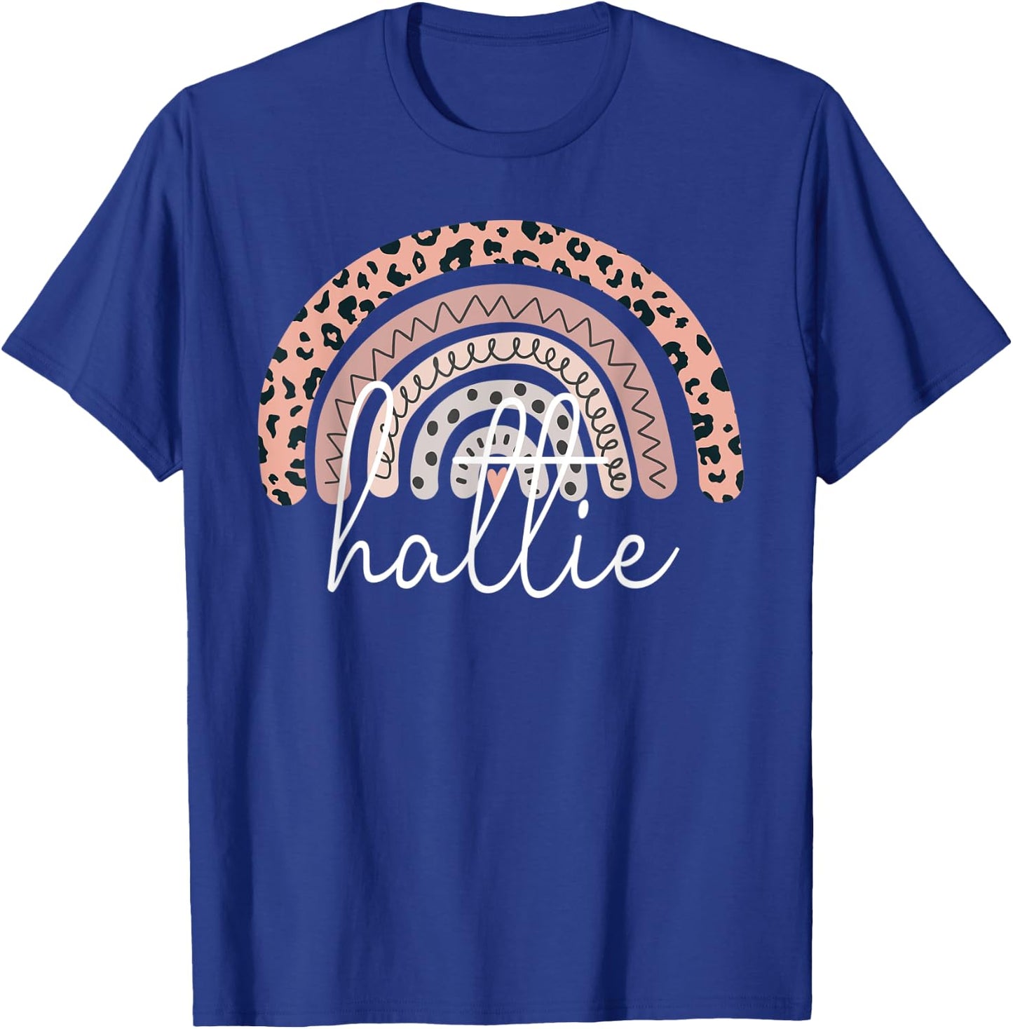 hattie Name Personalized Cute Women Rainbow Appreciation T-Shirt - T-Shirt | Royal