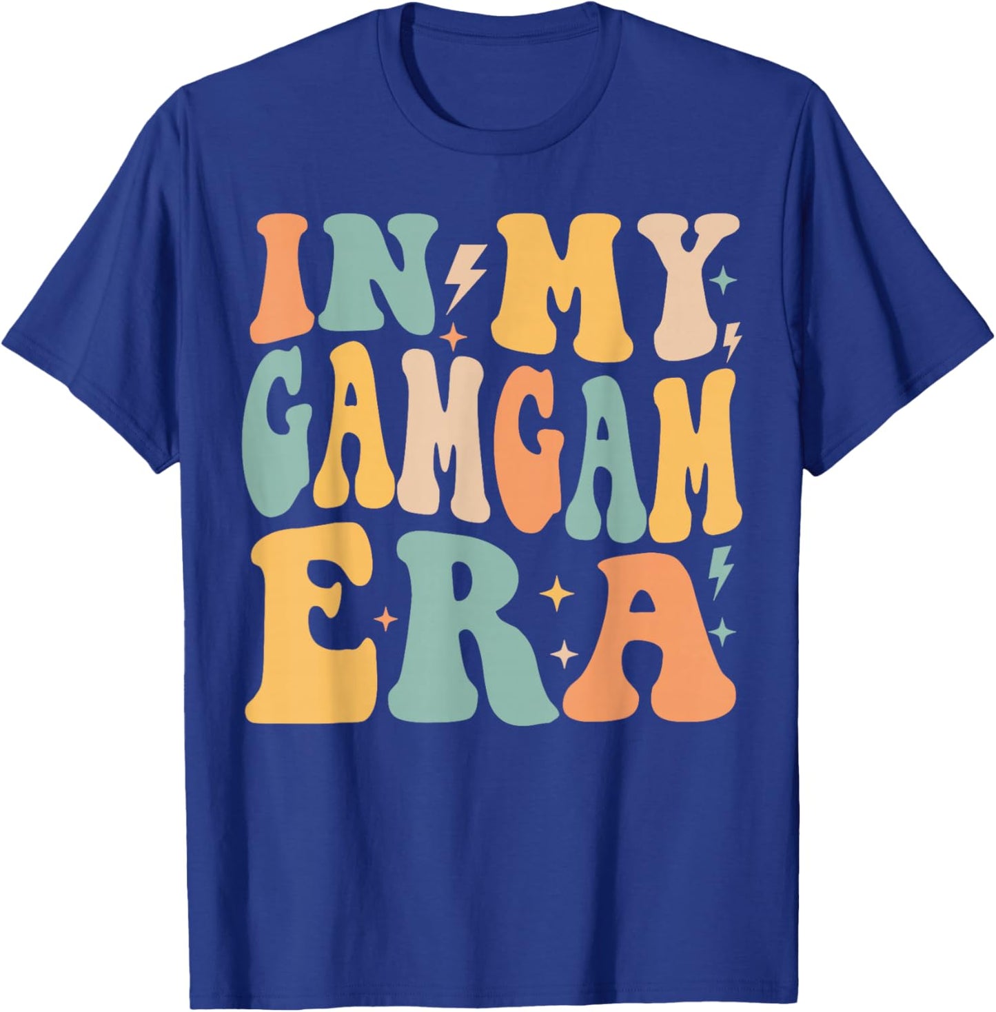 Retro Groovy In My Gamgam Era Mother's Day T-Shirt - T-Shirt | Royal