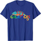 Galapagos Islands Summer Colorful Chameleon Exotic Animal T-Shirt - T-Shirt | Royal